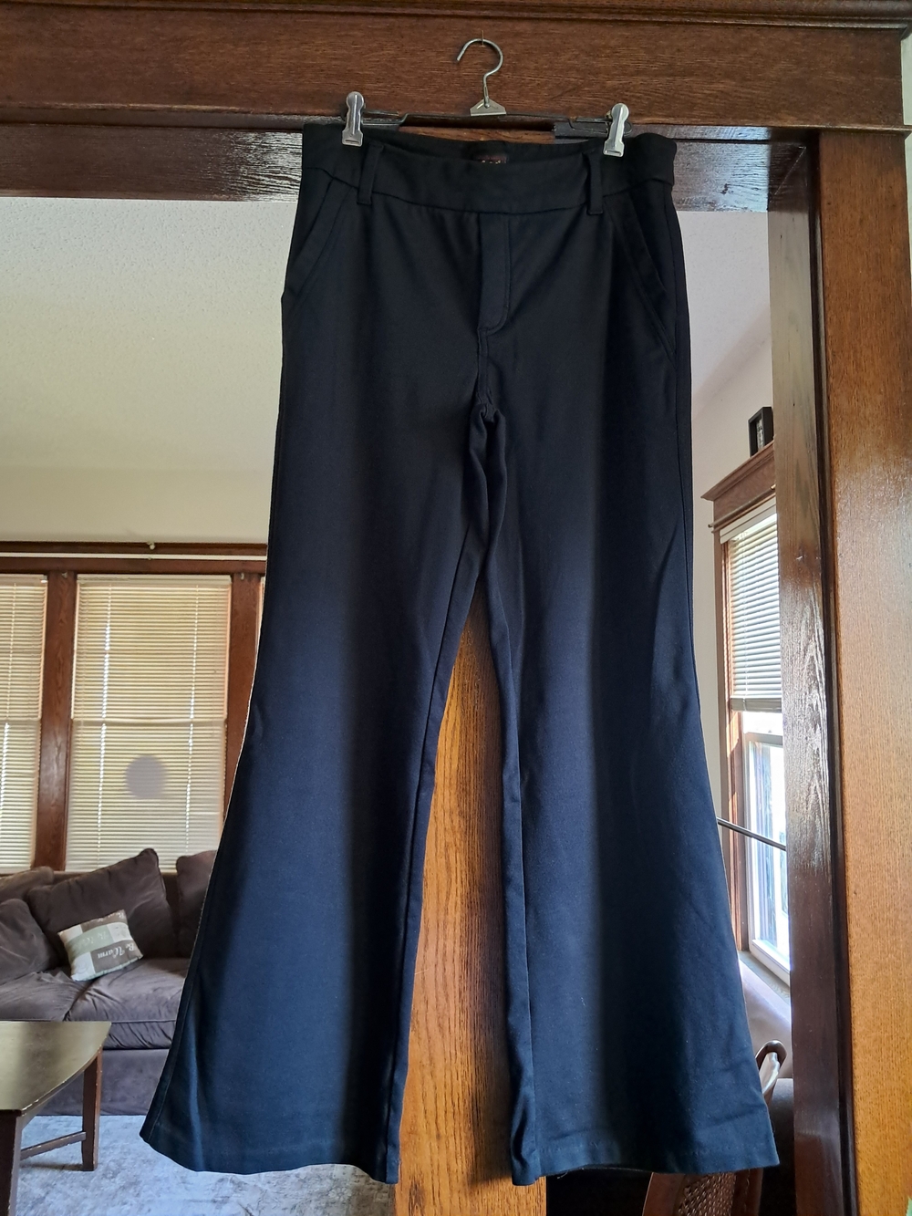 Lee Women's Black Wide-Leg Ponte Pants